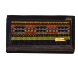 Genuine leather purse with Handwoven Jajim 35-801 - KANDM PARSE LEATHER SHOP