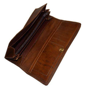 Genuine leather purse with Handwoven Jajim 35-801 - KANDM PARSE LEATHER SHOP