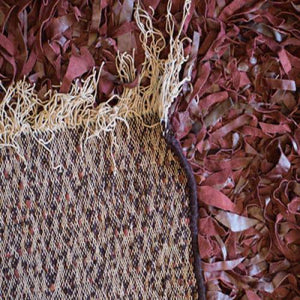 Modern floor rugs Leather Shag Area Carpet Anti-slip fluffy rugs online AU rugs14-41 - KANDM PARSE LEATHER SHOP