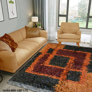 Modern floor rugs Leather Shag Area Carpet Anti-slip fluffy rugs online AU rugs14-64 - KANDM PARSE LEATHER SHOP