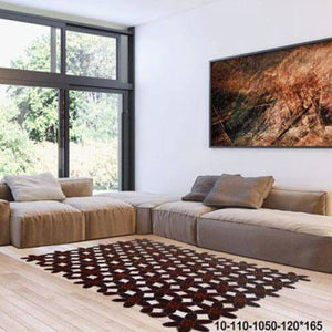 Modern floor rugs patchwork cow leather rug Bohemian new rugs online AU rugs 10-110 - KANDM PARSE LEATHER SHOP