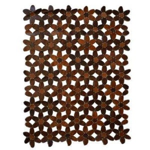 Modern floor rugs patchwork cow leather rug Bohemian new rugs online AU Rugs 10-68 - KANDM PARSE LEATHER SHOP