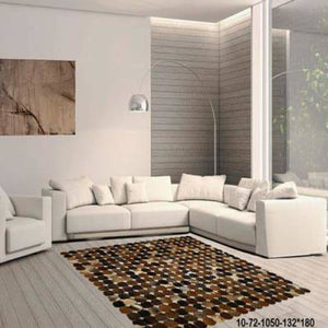 Modern floor rugs patchwork cow leather rug Bohemian new rugs online AU rugs 10-72 - KANDM PARSE LEATHER SHOP