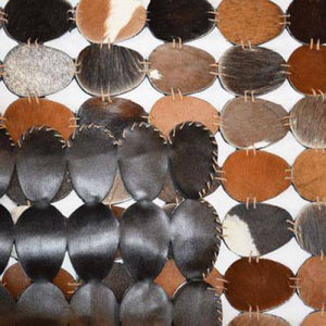 Modern floor rugs patchwork cow leather rug Bohemian new rugs online AU rugs 10-72 - KANDM PARSE LEATHER SHOP