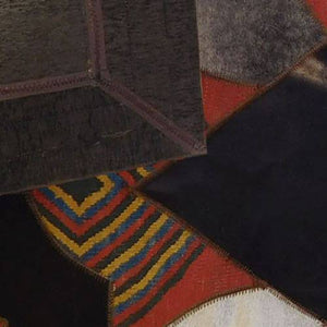 Modern floor rugs patchwork cowhide kilim rug living room rugs online AU Rugs 9-178 - KANDM PARSE LEATHER SHOP
