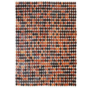 Modern floor rugs patchwork cowhide leather rug Bohemian new rugs online AU Rugs 2-28 - KANDM PARSE LEATHER SHOP