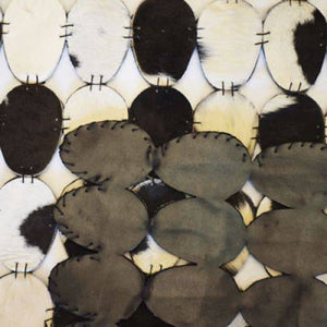 Modern floor rugs patchwork cowhide rug Bohemian new rugs online AU Rugs 7-118 - KANDM PARSE LEATHER SHOP