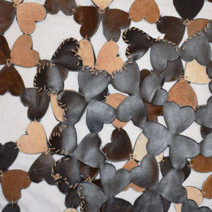 Modern floor rugs patchwork cowhide rug Bohemian new rugs online AU Rugs 7-157 - KANDM PARSE LEATHER SHOP