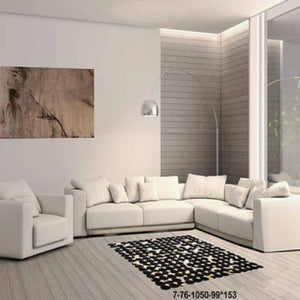 Modern floor rugs patchwork cowhide rug Bohemian new rugs online AU Rugs 7-76 - KANDM PARSE LEATHER SHOP