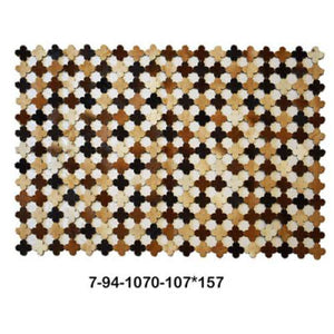 Modern floor rugs patchwork cowhide rug Bohemian new rugs online AU Rugs 7-94 - KANDM PARSE LEATHER SHOP