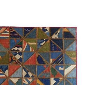 Modern floor rugs patchwork kilim rugs wool carpet natural rugs online AU Rugs 5-103 - KANDM PARSE LEATHER SHOP