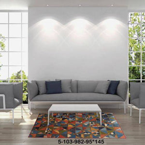 Modern floor rugs patchwork kilim rugs wool carpet natural rugs online AU Rugs 5-103 - KANDM PARSE LEATHER SHOP