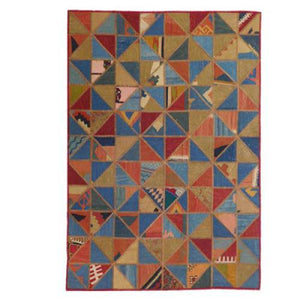 Modern floor rugs patchwork kilim rugs wool carpet natural rugs online AU Rugs 5-105-1(123) - KANDM PARSE LEATHER SHOP