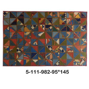 Modern floor rugs patchwork kilim rugs wool carpet natural rugs online AU Rugs 5-113 - KANDM PARSE LEATHER SHOP