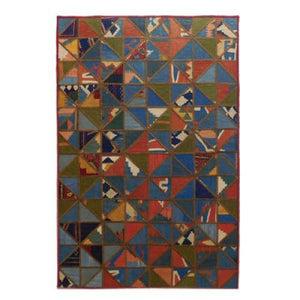 Modern floor rugs patchwork kilim rugs wool carpet natural rugs online AU Rugs 5-113 - KANDM PARSE LEATHER SHOP