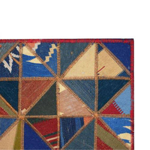 Modern floor rugs patchwork kilim rugs wool carpet natural rugs online AU Rugs 5-3 - KANDM PARSE LEATHER SHOP