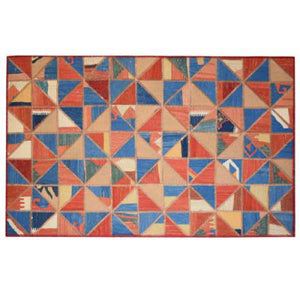 Modern floor rugs patchwork kilim rugs wool carpet natural rugs online AU Rugs 5-45 - KANDM PARSE LEATHER SHOP
