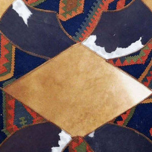 Modern rug floor rugs cowhide kilim rugs carpet patchwork rugs online AU Rugs 9-186 - KANDM PARSE LEATHER SHOP