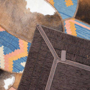 Modern rug floor rugs cowhide kilim rugs carpet patchwork rugs online AU Rugs 9-54 - KANDM PARSE LEATHER SHOP
