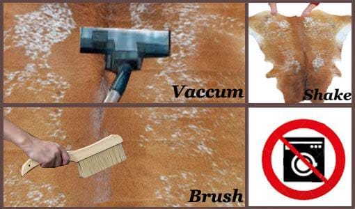 How to clean cowhide rug