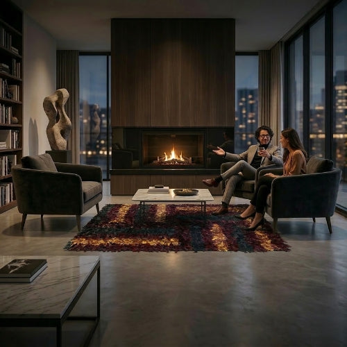 Luxury leather rug 
Genuine leather shag rug
Handmade shag rug
Premium leather home decor
Hand-cut genuine sheep leather rug
Modern textured shag rug 
High-end anti-slip leather rug modern Australian living
