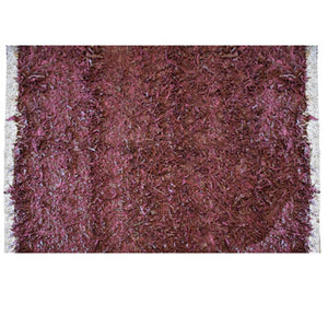 Luxury Genuine Leather Shag Rug – Hand-Finished Designer Floor Decor Australia 14-65