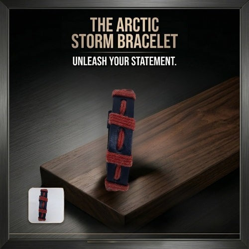 Handmade leather bracelet

Braided leather bracelet

Navy and maroon bracelet

Two-tone leather band

Artisan leather jewelry

Men's leather bracelet

Women's woven bracelet

Handmade leather accessories