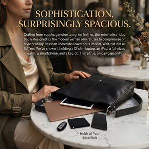 Genuine Leather Handbag & Crossbody Laptop Bag | K&M