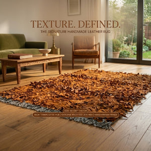 Luxury leather rug 
Genuine leather shag rug
Handmade shag rug
Premium leather home decor
Hand-cut genuine sheep leather rug
Modern textured shag rug 
High-end anti-slip leather rug modern Australian living

Designer favourite leather shag rug executive study

Luxury Leather Shag Rug - Handmade Genuine Sheep Leather 