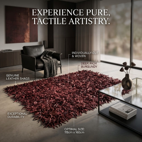 Luxury leather rug 
Genuine leather shag rug
Handmade shag rug
Premium leather home decor
Hand-cut genuine sheep leather rug
Modern textured shag rug 
High-end anti-slip leather rug modern Australian living

Designer favourite leather shag rug executive study

Luxury Leather Shag Rug - Handmade Genuine Sheep Leather 