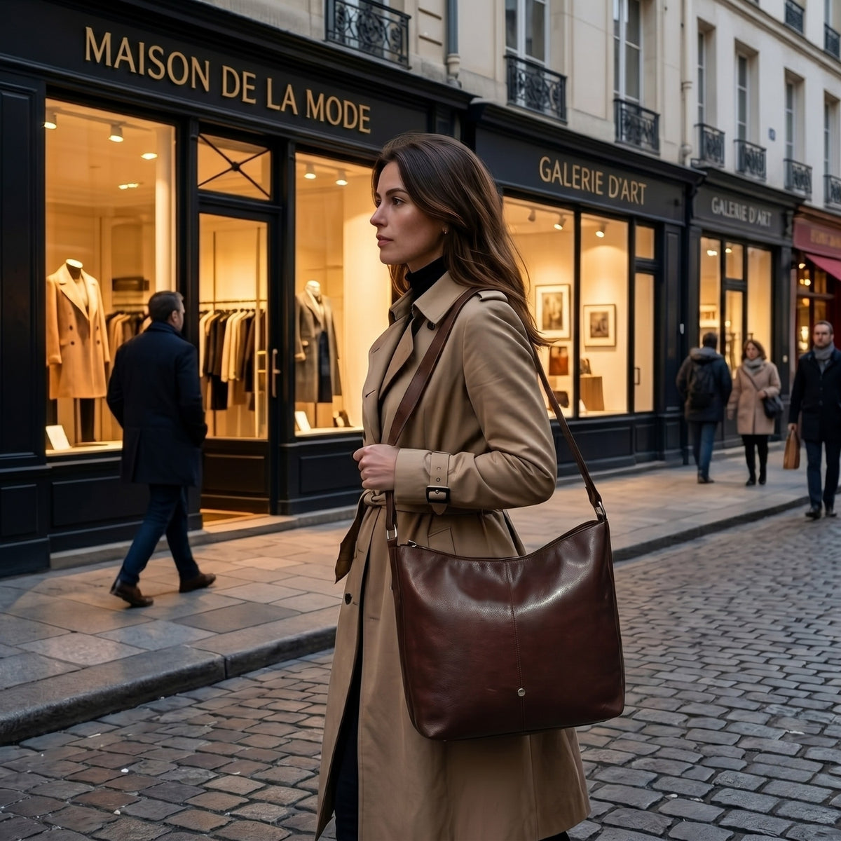 Genuine Leather Handbag & Crossbody Laptop Bag | K&M
