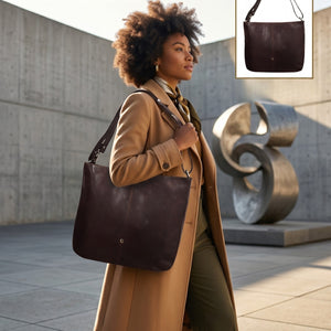 Genuine Leather Handbag & Crossbody Laptop Bag | K&M