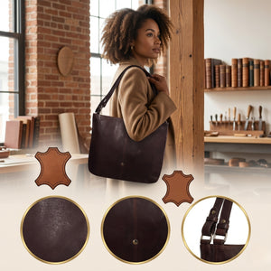 Genuine Leather Handbag & Crossbody Laptop Bag | K&M