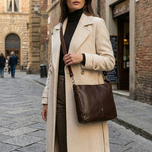 Genuine Leather Handbag & Crossbody Laptop Bag | K&M
