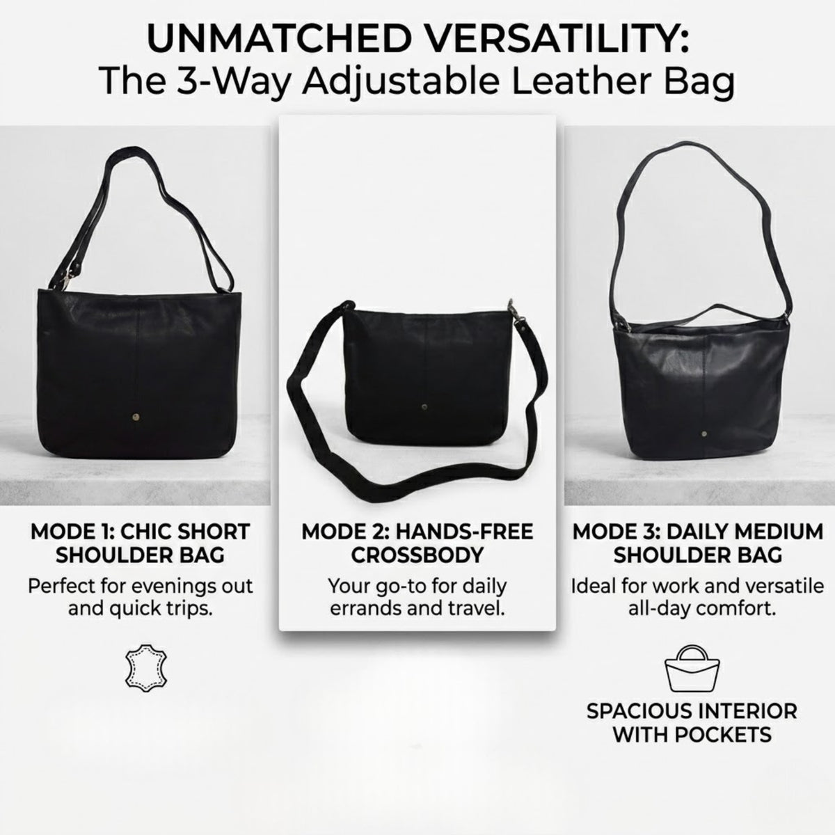 Genuine Leather Handbag & Crossbody Laptop Bag | K&M