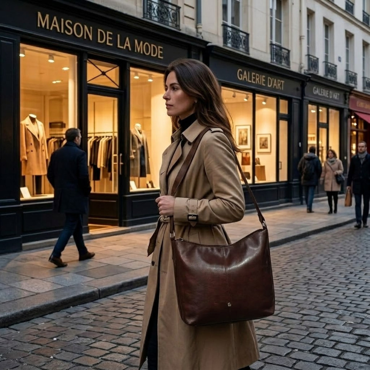 Genuine Leather Handbag & Crossbody Laptop Bag | K&M