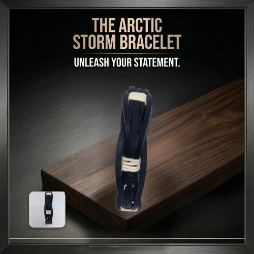 Handmade leather bracelet with jute weave on a beach setting, featuring text about product features. footy,collingwood,football,club,AFL,
#AFL #Footy #AustralianRulesFootball #AFLBracelets #HandmadeJewelry #FootyFans