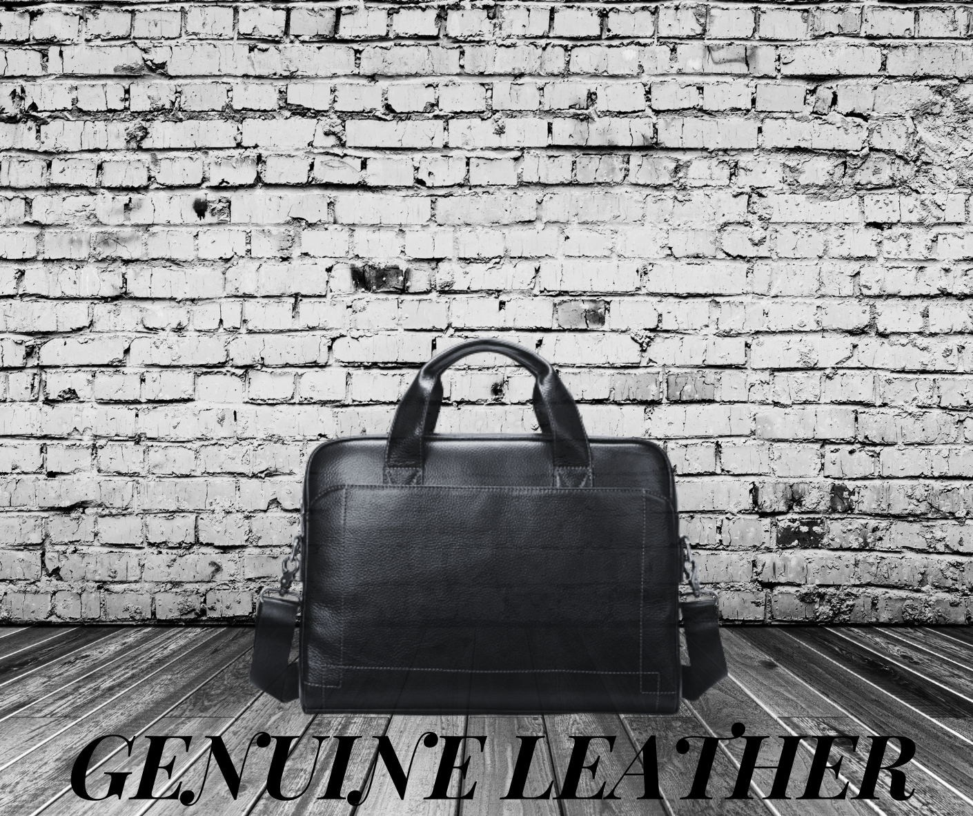 Genuine Strong cowhide leather bag, Shoulder Bag, Business Laptop Briefcase, Daily Messenger Bag, 100% Leather Gift KM 5006