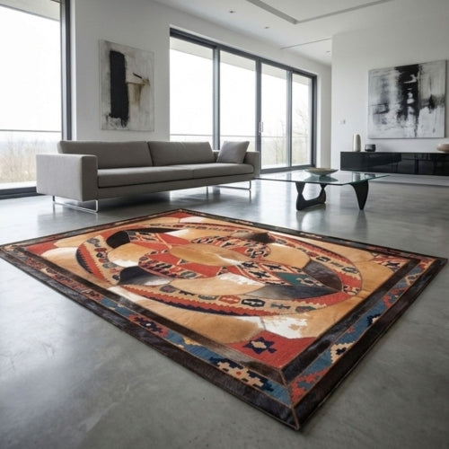Modern Luxury Area Rug Handmade Cowhide & Persian Patchwork Exquisite Home Decor online AU Rugs 9-48