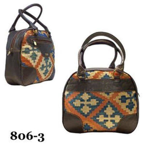 Handmade Leather and Kilim women's Handle Bags 35-806-3,12,21,25,27 - KANDM PARSE LEATHER SHOP