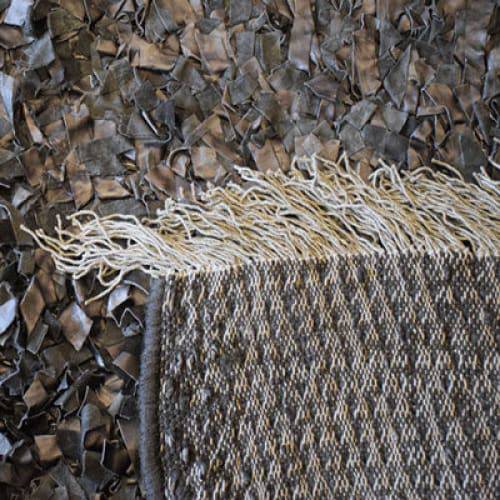 Modern floor rugs Leather Shag Area Carpet Anti-slip fluffy rugs online AU rugs14-43 - KANDM PARSE LEATHER SHOP