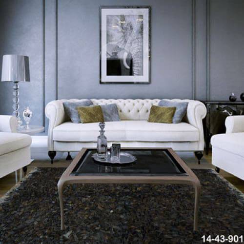 Modern floor rugs Leather Shag Area Carpet Anti-slip fluffy rugs online AU rugs14-43 - KANDM PARSE LEATHER SHOP