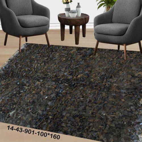 Modern floor rugs Leather Shag Area Carpet Anti-slip fluffy rugs online AU rugs14-43 - KANDM PARSE LEATHER SHOP