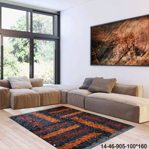 Modern floor rugs Leather Shag Area Carpet Anti-slip fluffy rugs online AU rugs14-46 - KANDM PARSE LEATHER SHOP