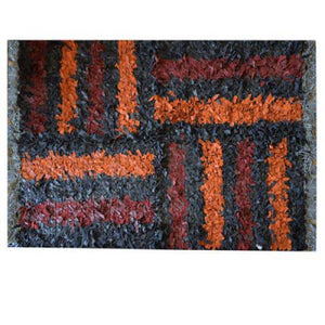 Modern floor rugs Leather Shag Area Carpet Anti-slip fluffy rugs online AU rugs14-46 - KANDM PARSE LEATHER SHOP