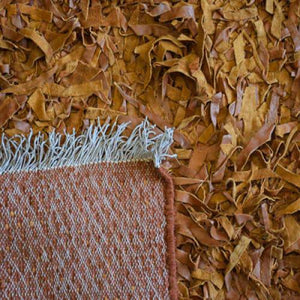 Modern floor rugs Leather Shag Area Carpet Anti-slip fluffy rugs online AU rugs14-52 - KANDM PARSE LEATHER SHOP