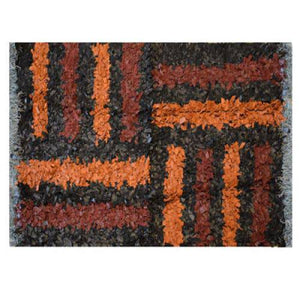 Modern floor rugs Leather Shag Area Carpet Anti-slip fluffy rugs online AU rugs14-55 - KANDM PARSE LEATHER SHOP