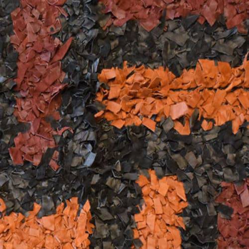 Modern floor rugs Leather Shag Area Carpet Anti-slip fluffy rugs online AU rugs14-55 - KANDM PARSE LEATHER SHOP