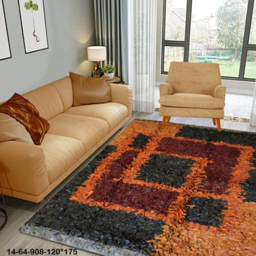 Modern floor rugs Leather Shag Area Carpet Anti-slip fluffy rugs online AU rugs14-64 - KANDM PARSE LEATHER SHOP
