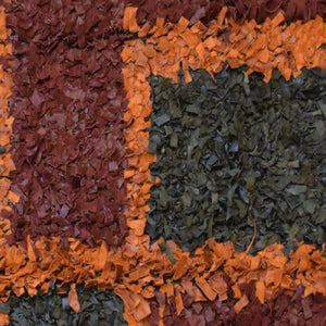 Modern floor rugs Leather Shag Area Carpet Anti-slip fluffy rugs online AU rugs14-64 - KANDM PARSE LEATHER SHOP